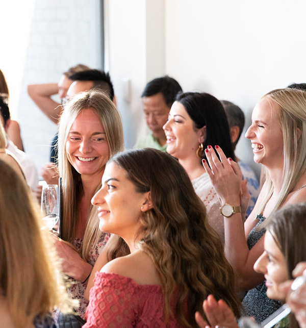 Graduates celebrating at the Sydney Design School December 2019 graduation night